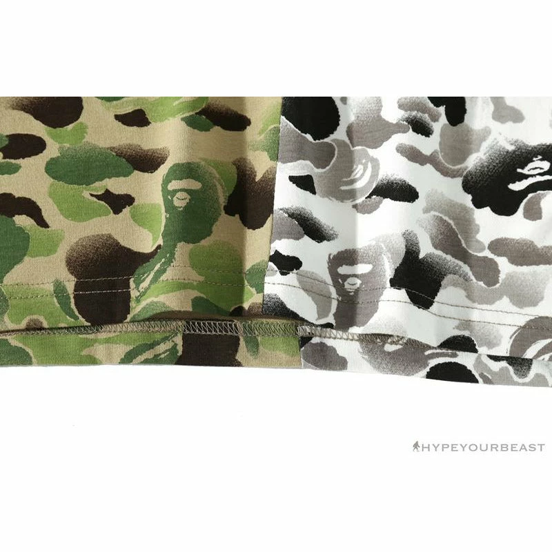 BAPE Chinese Style Ink 10th Anniversary Camouflage Tee Shirt ‘Green & White’ Clothes