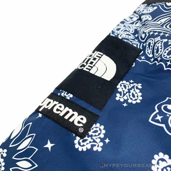 hypeyourbeast S*p*e x t*f bandana jacket blue hoodies & jackets