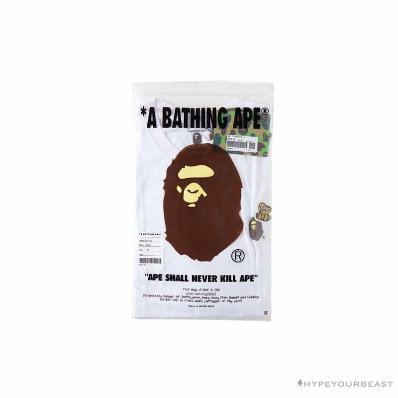BAPE Readymade Small Bee Camouflage Letter Tee Shirt ‘BLUE’