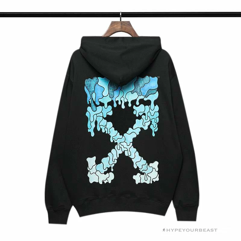 HypeYourBeast Hoodies & Jackets Off White Hoodie Black BLUE