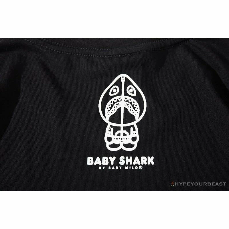 Clothes BAPE Baby Shark Red Shark Tee Shirt ‘BLACK’