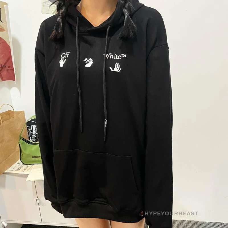 HypeYourBeast Hoodies & Jackets Off-White Green Hoodie – Black