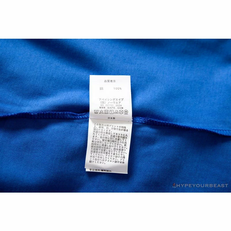 BAPE Baby Milo Sesame Street Carp Streamer Tee Shirt ‘BLUE’