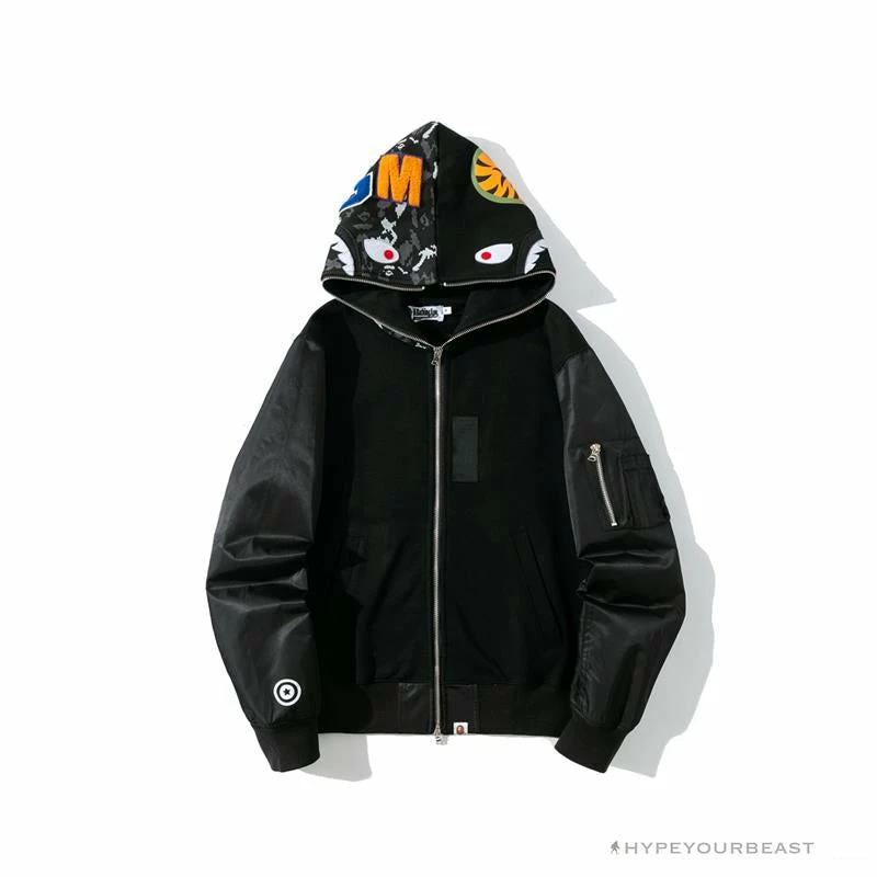 BAPE Digital Pixel Camouflage Hoodie ‘BLACK’ Clothes