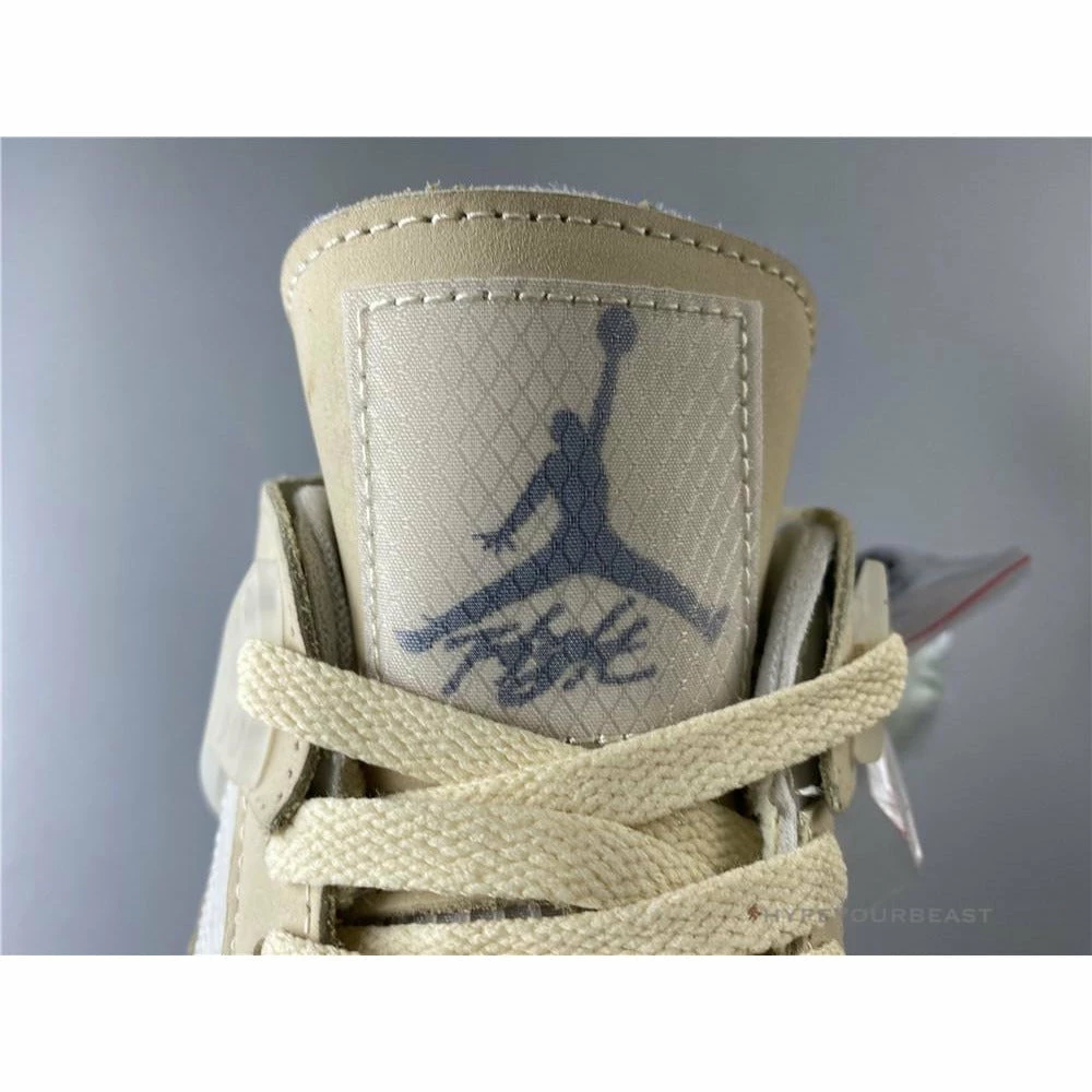 Off White X Air Jordan 4 Sail