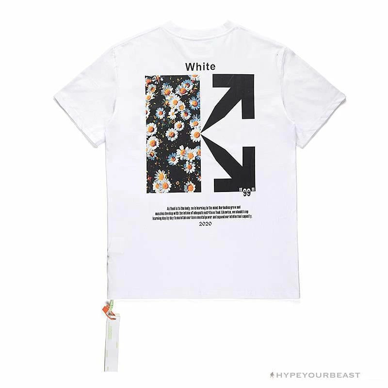 T-Shirts OFF-WHITE Daisy Graffiti Arrow Conley Tee Shirt ‘WHITE’