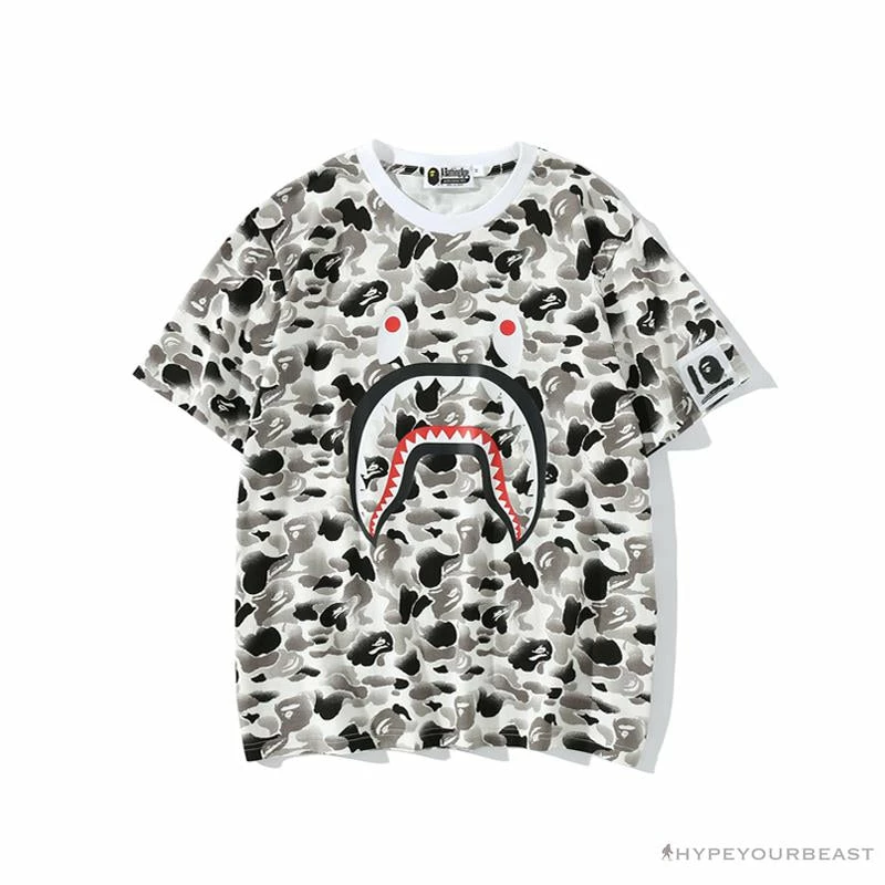 BAPE Chinese Style Ink 10th Anniversary Camouflage Tee Shirt ‘WHITE’ Clothes