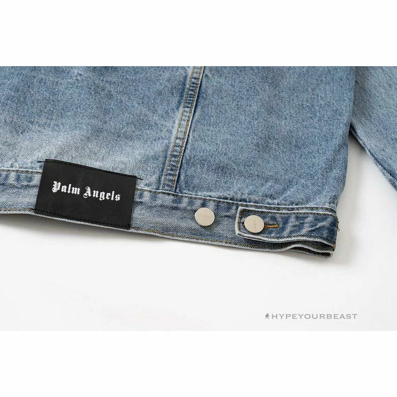 HypeYourBeast Hoodies & Jackets Palm Angels Jean Jacket Blue