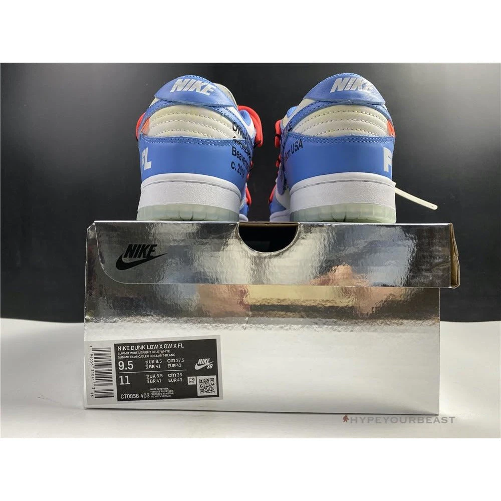 Futura X Off-White X Nike Dunk Low Blue