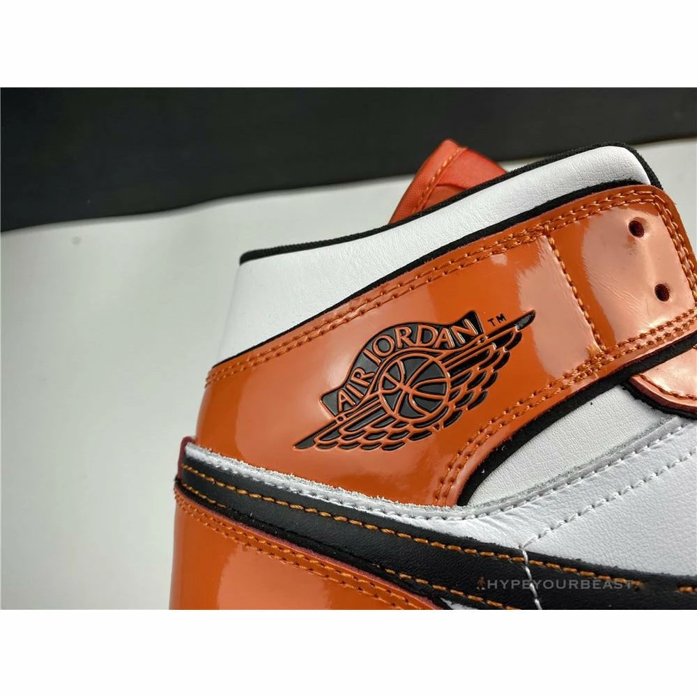 Air Jordan 1 Mid Turf Orange Patent