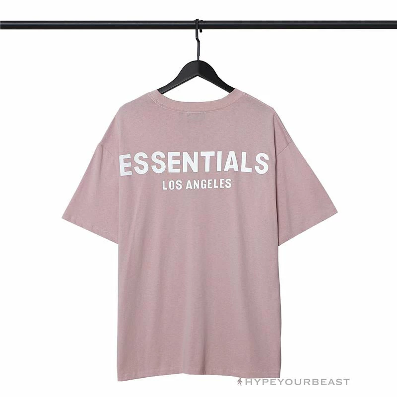 HypeYourBeast FOG Essentials Tee Shirt ‘Los Angeles’ PINK T-Shirts