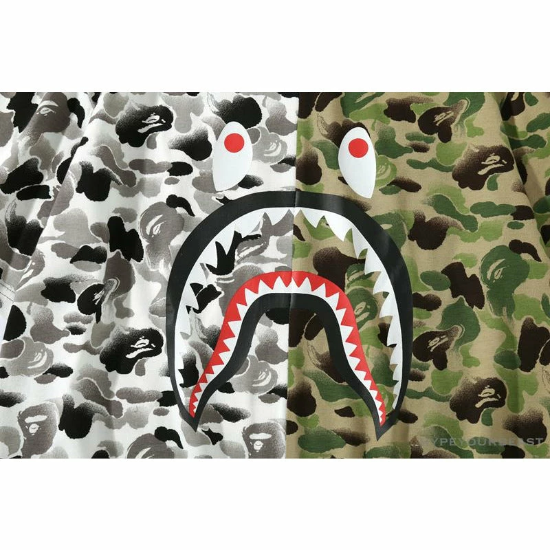 BAPE Chinese Style Ink 10th Anniversary Camouflage Tee Shirt ‘Green & White’ Clothes
