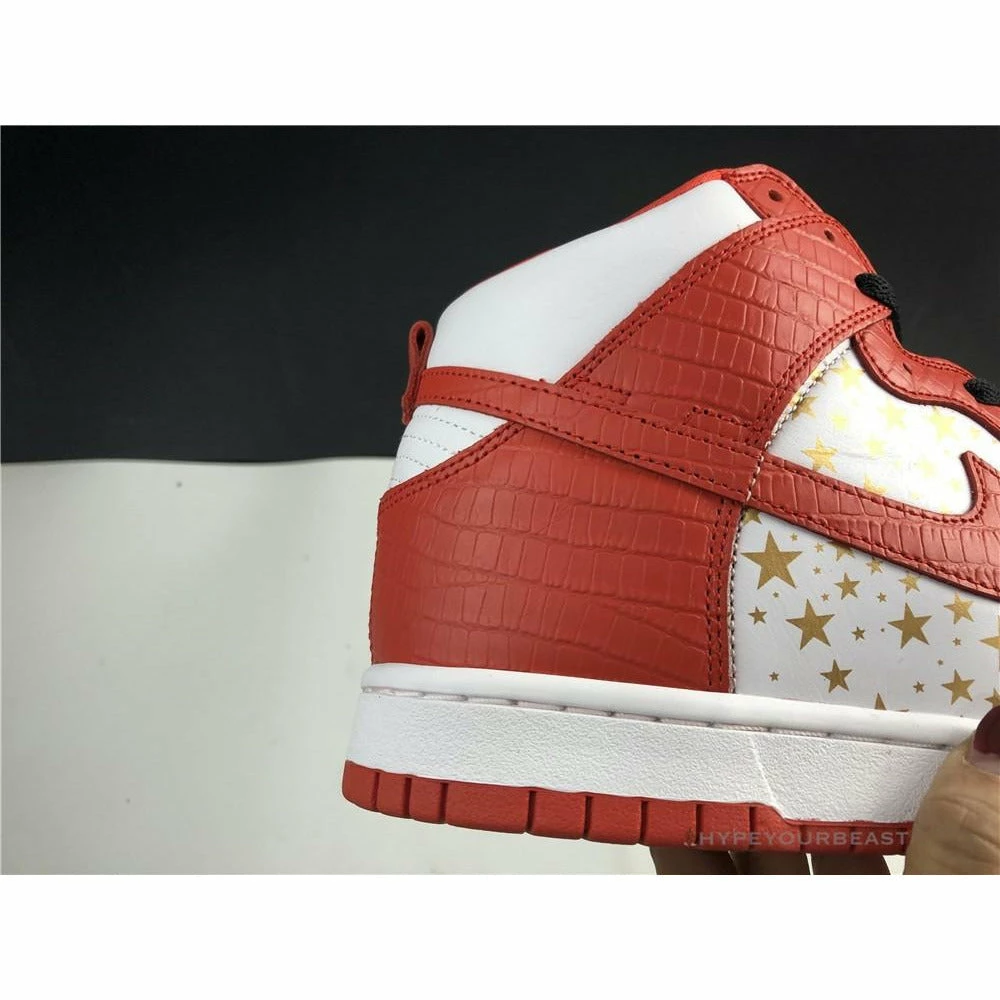 nike dunk high x S*p*e red