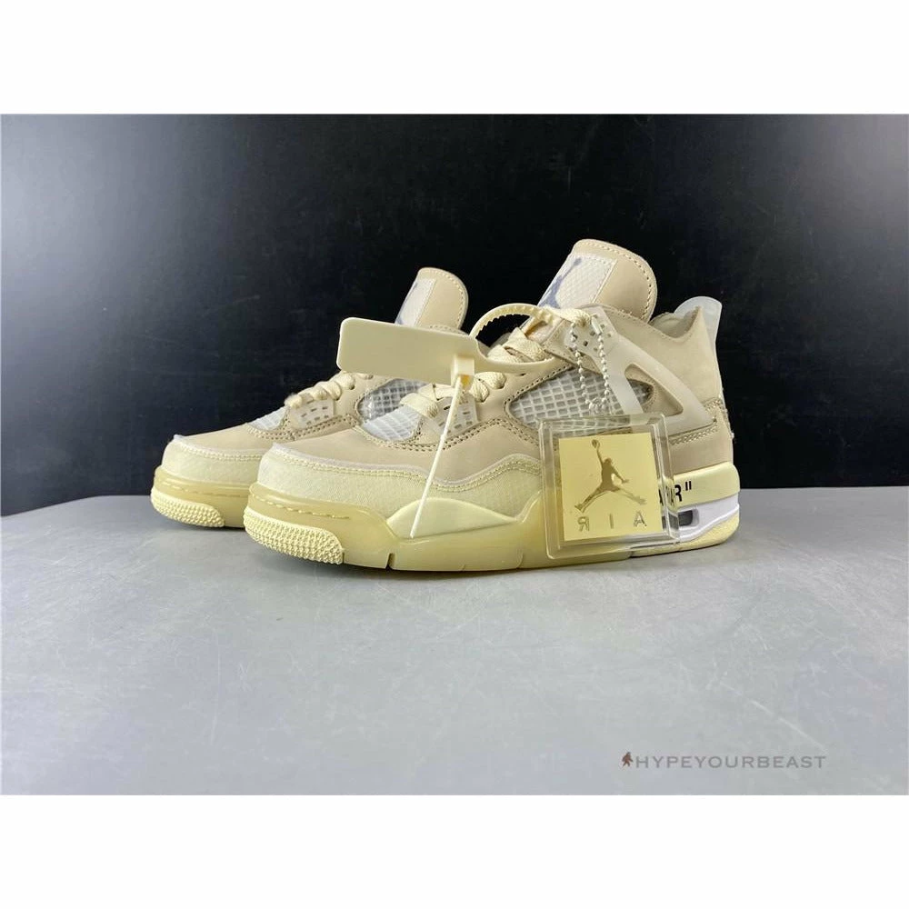 Off White X Air Jordan 4 Sail