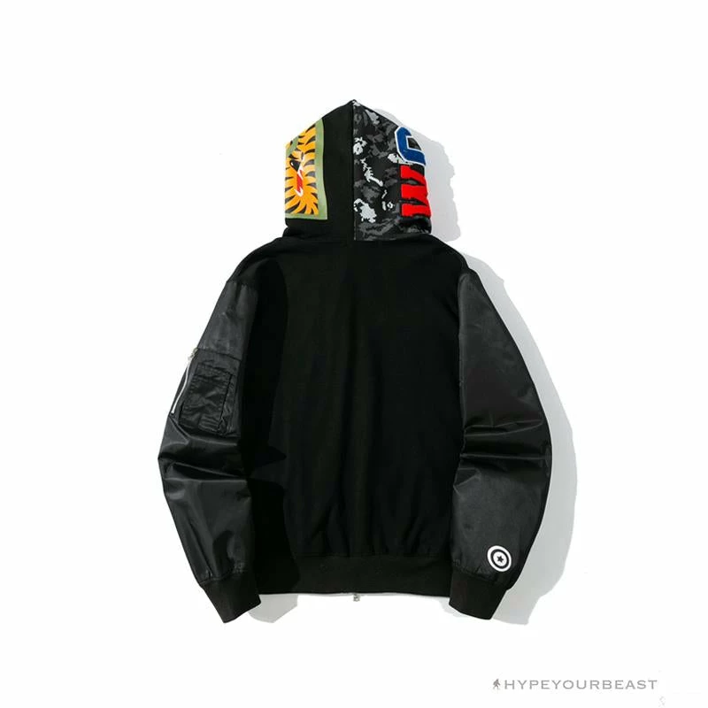 BAPE Digital Pixel Camouflage Hoodie ‘BLACK’ Clothes