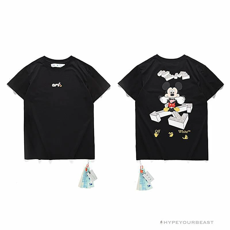 off-white mickey bluff F**e tee shirt ‘black’