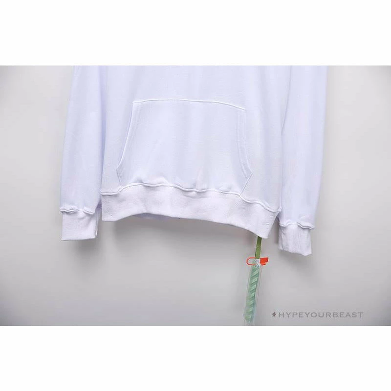 OFF-WHITE Hand-Painted Utility Pole Worker Hoodie ‘WHITE’