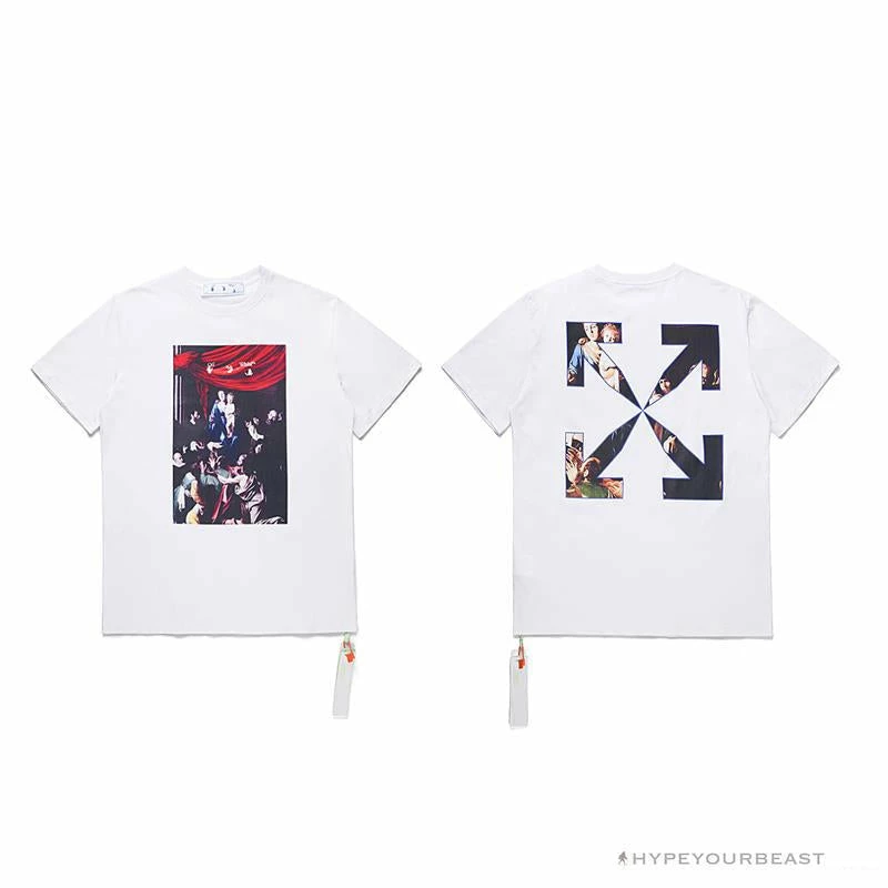 OFF-WHITE Baroque Angel Religious Painting Tee Shirt ‘WHITE’