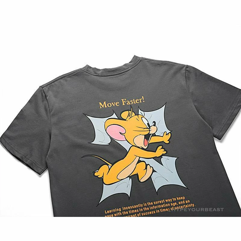 OFF-WHITE Jerry Move Faster Tee Shirt ‘GREY’