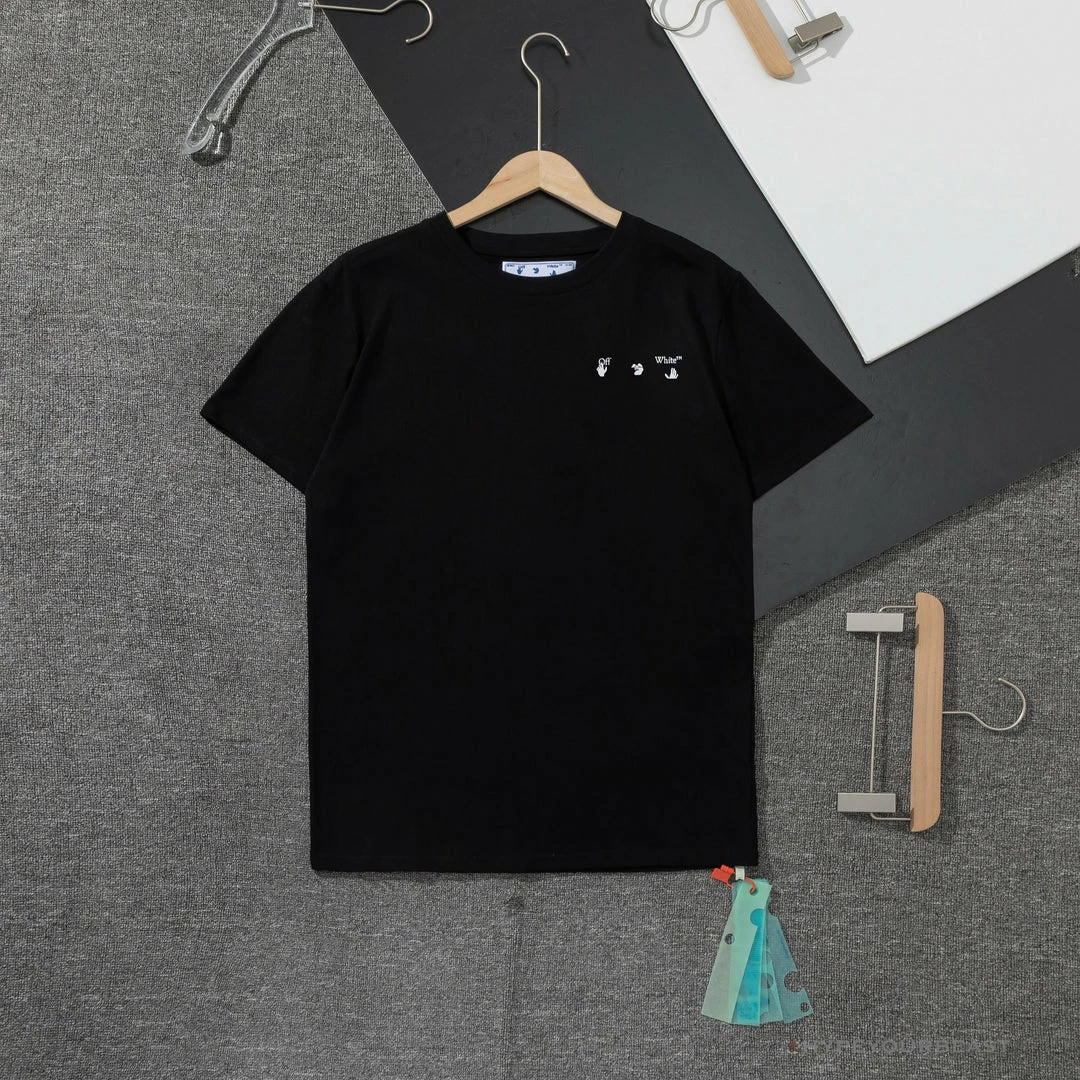 T-Shirts OFF-WHITE Skull And Writing Tee Shirt ‘BLACK’