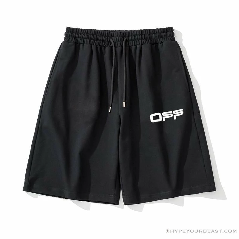 OFF-WHITE Cabin Cabbage Shorts ‘BLACK’ Pants