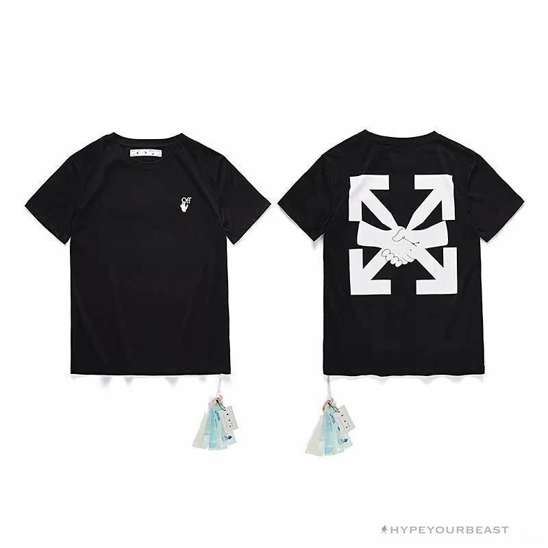 T-Shirts OFF-WHITE Hand Shake Tee Shirt ‘BLACK’