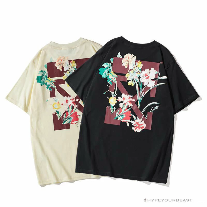 T-Shirts OFF-WHITE Flower Edition Tee Shirt ‘BLACK’
