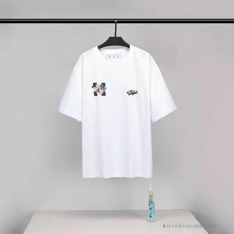 T-Shirts OFF-WHITE Arrow Flying Cow Tee Shirt ‘WHITE’