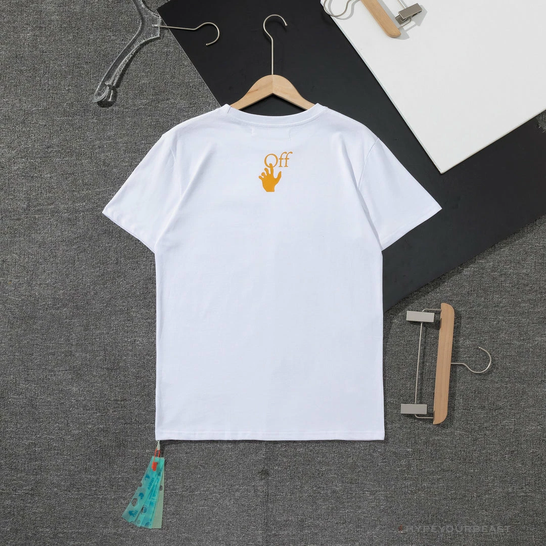 OFF-WHITE Orange Hand Tee Shirt ‘WHITE’ T-Shirts