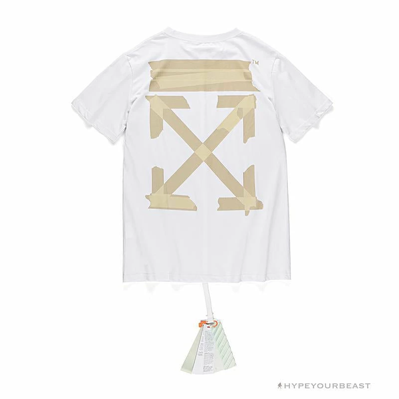 T-Shirts OFF-WHITE Explosive Strip Basic Arrow Tee Shirt ‘WHITE’