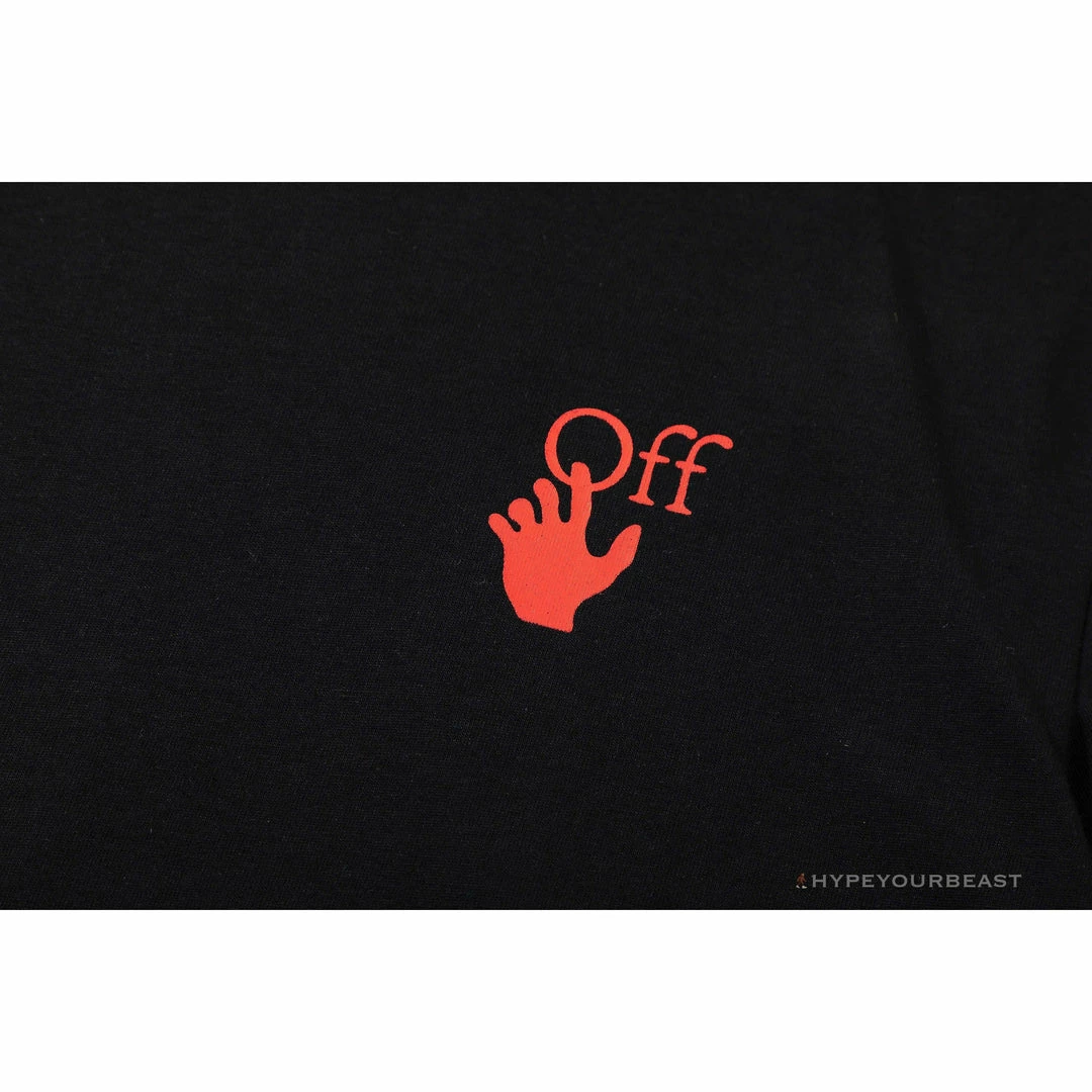 T-Shirts OFF-WHITE Red Flash Cross Arrow Tee Shirt ‘BLACK’