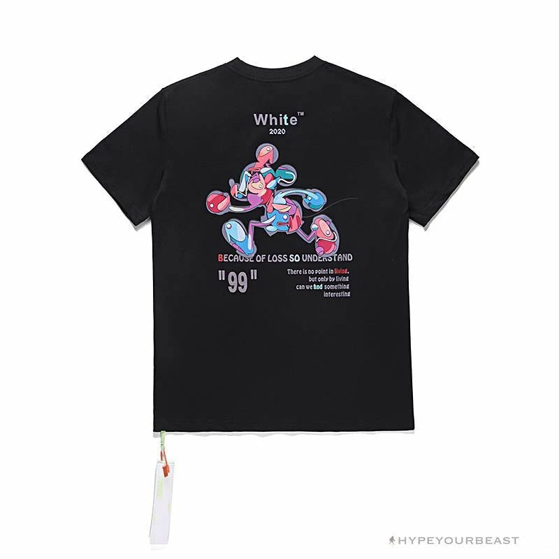 T-Shirts OFF-WHITE Joint Running Mickey Mouse Arrow Tee Shirt ‘BLACK’