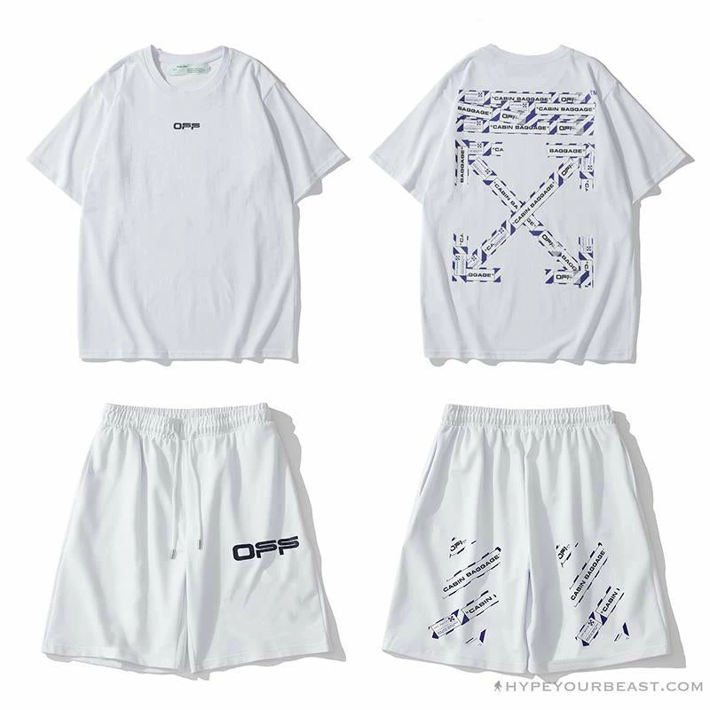 Pants OFF-WHITE Cabin Cabbage Shorts ‘WHITE’