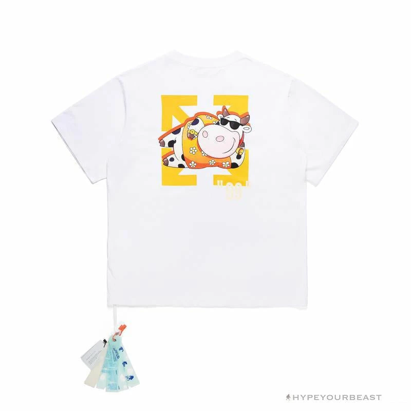 T-Shirts OFF-WHITE Hawaiian Cow Arrow Tee Shirt “WHITE’