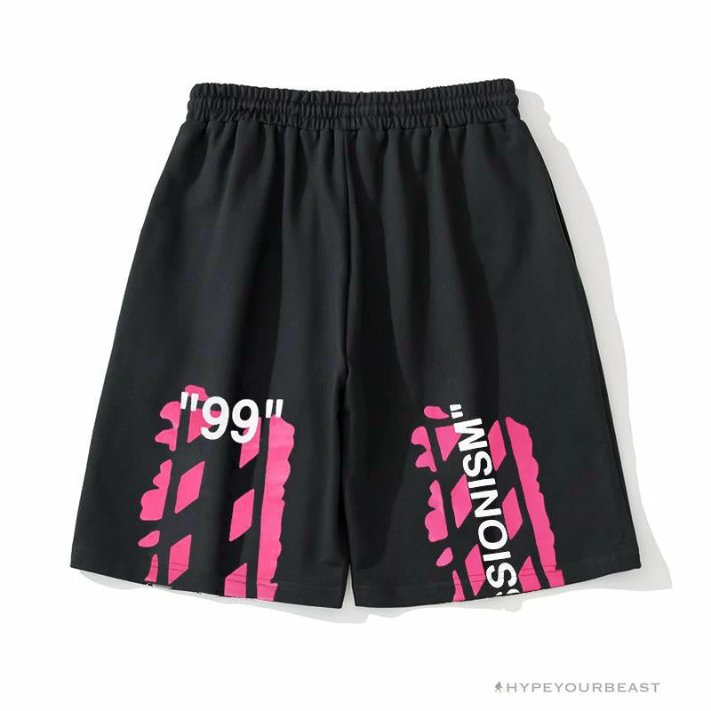 OFF-WHITE 99 X Pink Arrow Shorts ‘BLACK’