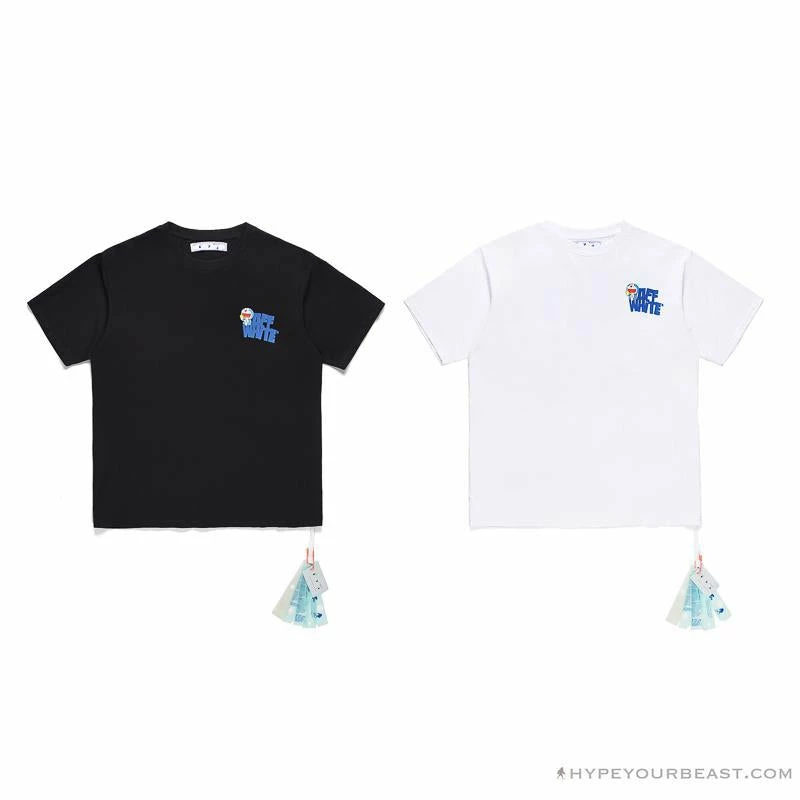 OFF-WHITE Doraemon Stereo Arrow Tee Shirt BLACK T-Shirts