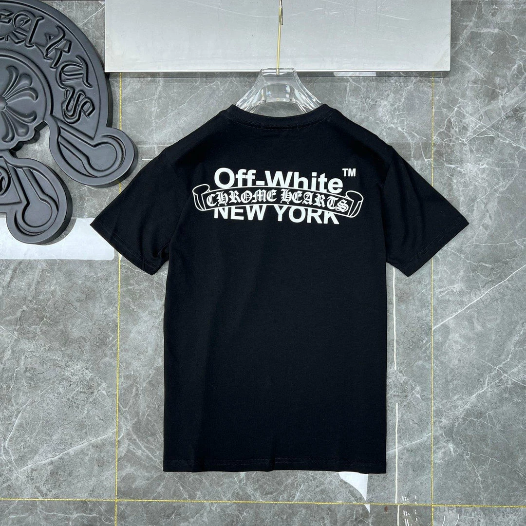 OFF-WHITE Chrome Hearts Tee Shirt ‘BLACK’ T-Shirts