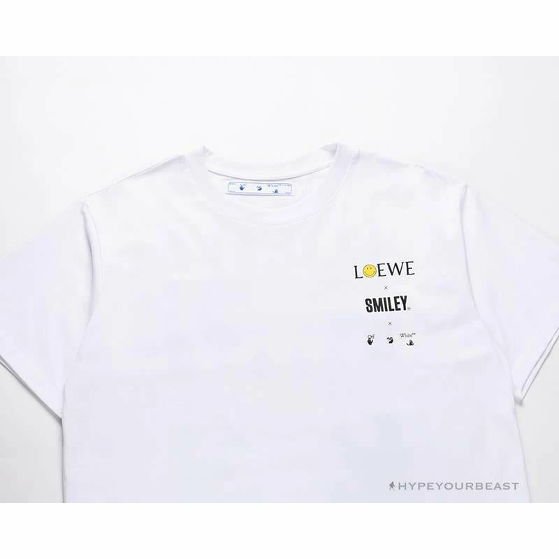 OFF-WHITE X LOEW X SMILEY Tee Shirt ‘WHITE’ T-Shirts