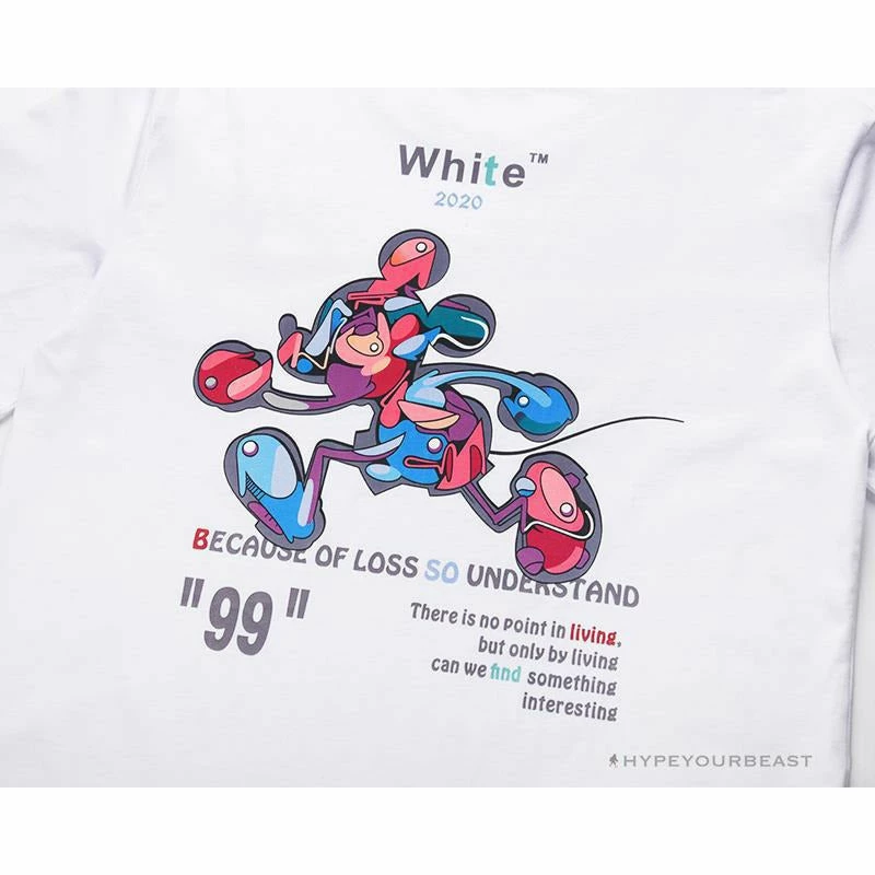 T-Shirts OFF-WHITE Joint Running Mickey Mouse Arrow Tee Shirt ‘WHITE’