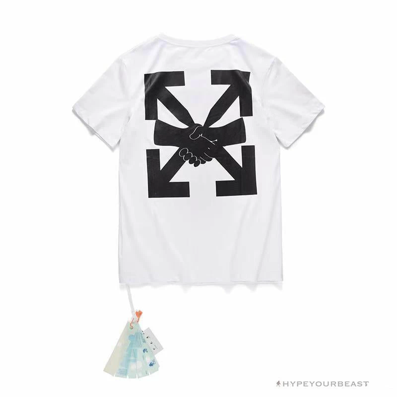 OFF-WHITE Hand Shake Tee Shirt ‘WHITE’ T-Shirts