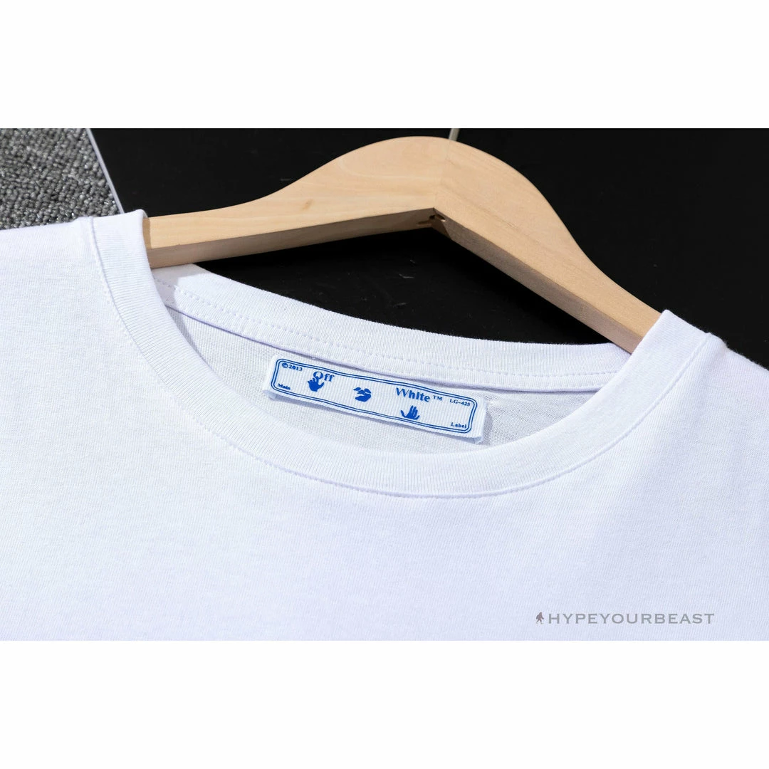 T-Shirts OFF-WHITE Sea Blue Cross Arrow Tee Shirt ‘WHITE’