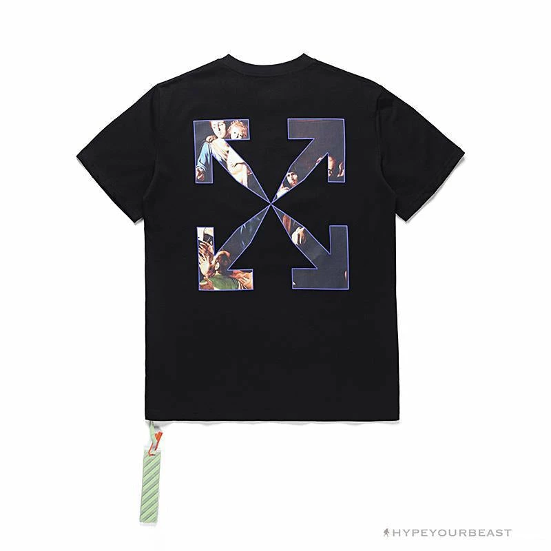 OFF-WHITE Baroque Angel Religious Painting Tee Shirt ‘BLACK’ T-Shirts