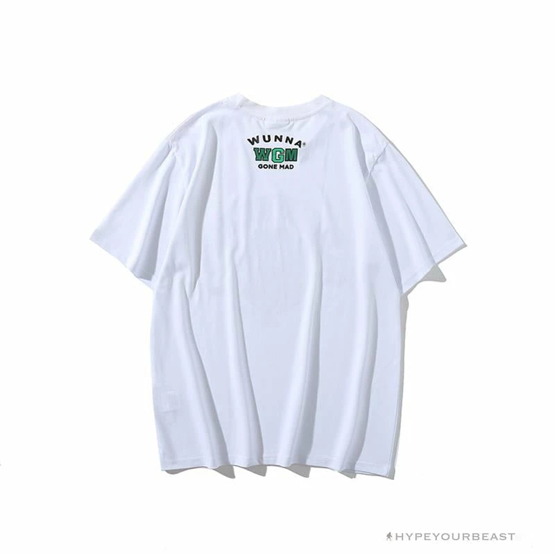 BAPE Paint Splash Green Camouflage Tee Shirt ‘WHITE’ Clothes