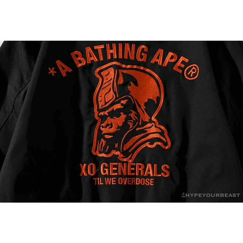 BAPE X XO Red Jacket Baseball Uniform Clothes