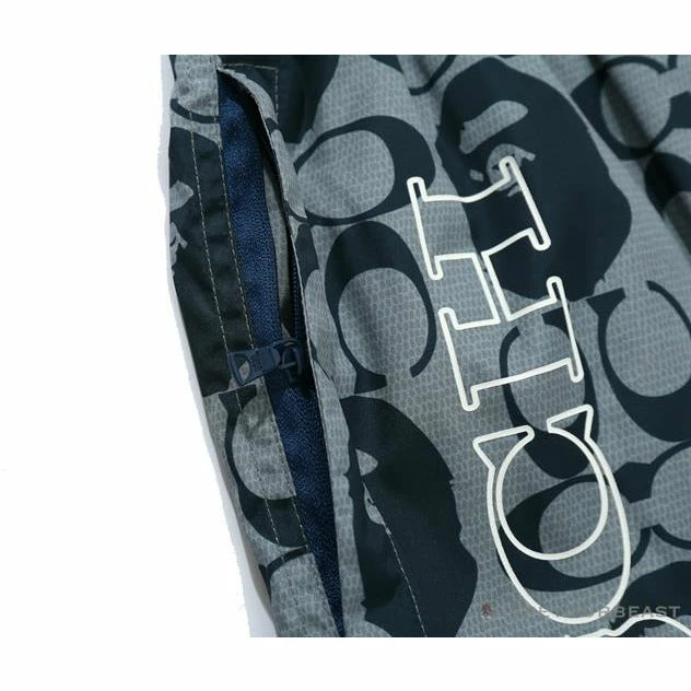 BAPE X COACH Co-Branded Grey-Blue Shorts Clothes