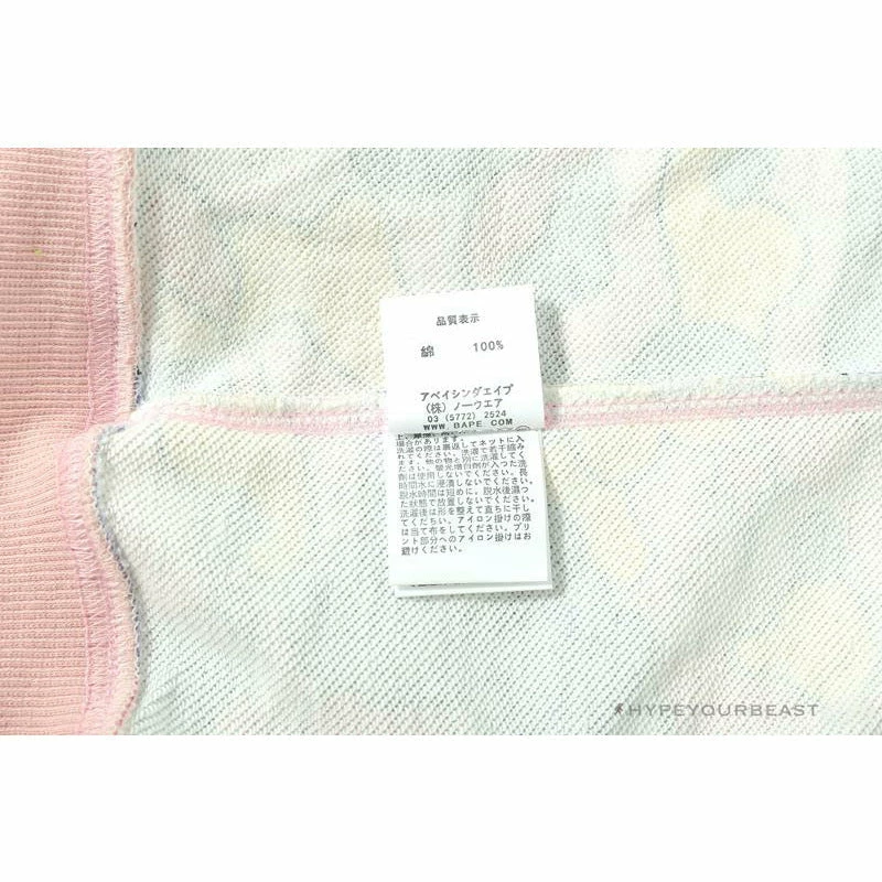 BAPE Shark Head STA Star Camouflage Hoodie ‘PINK’