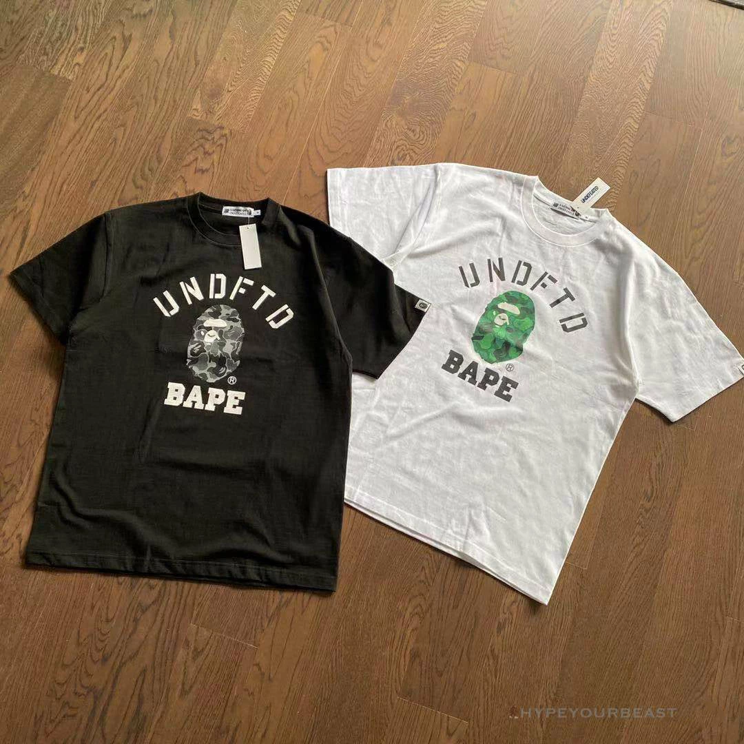 UNDFTD X Bape Tee Shirt White Clothes