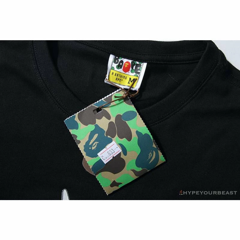 Clothes BAPE NYC New York Limited Purple Camouflage Ape Head Tee Shirt ‘BLACK’