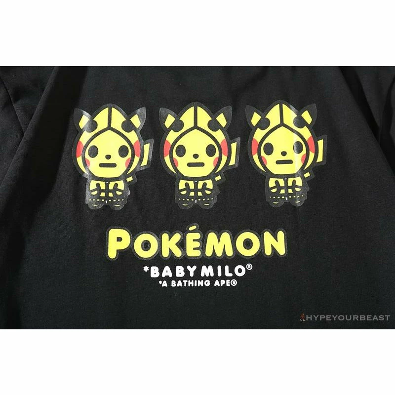 BAPE Baby Milo Pocket Pikachu Tee Shirt ‘BLACK’