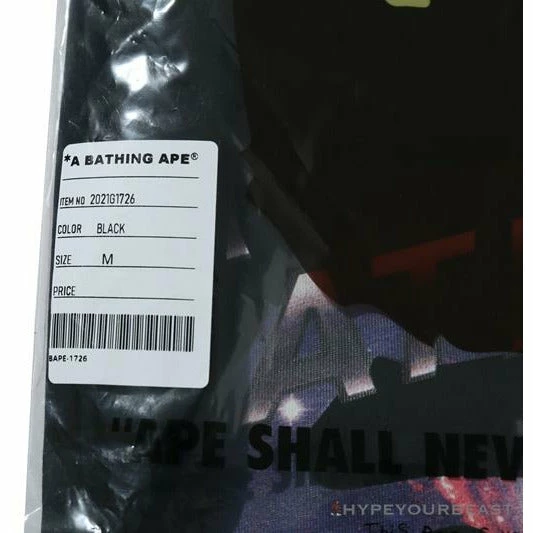 Clothes BAPE Universe Solar System Ape Man Head Tee Shirt ‘BLACK’